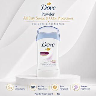 Dove Powder All Day Sweat & Odor Protection Antiperspirant 45g