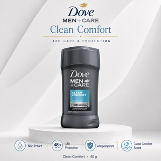 Dove Men+Care Clean Comfort 48h Antiperspirant 40g