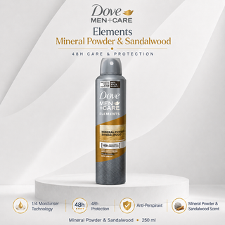 Dove Men+Care Elements Mineral Powder & Sandalwood 48h Antiperspirant 250ml
