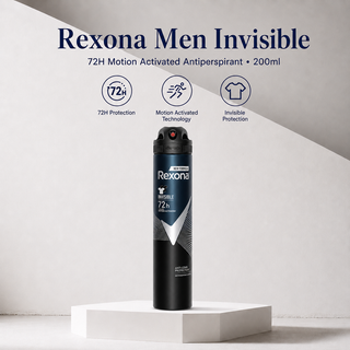 Rexona Men Invisible 72H Motion Activated Antiperspirant 200ml
