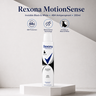 Rexona MotionSense Invisible Black & White 48H Antiperspirant 200ml