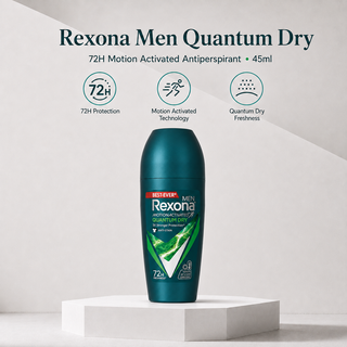 Rexona Men Quantum Dry 72H Motion Activated Antiperspirant 45ml