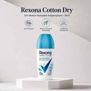 Rexona Cotton Dry 72H Motion Activated Antiperspirant 50ml