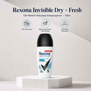 Rexona Invisible Dry + Fresh 72H Motion Activated Antiperspirant 50ml