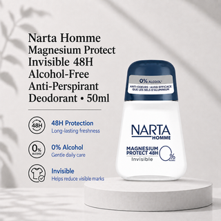 Narta Homme Magnesium Protect Invisible 48H Alcohol-Free Anti-Perspirant 50ml