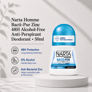 Narta Homme Bacti-Pur Zinc 48H Alcohol-Free Anti-Perspirant 50ml