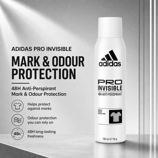 Adidas Pro Invisible Mark & Odour Protection 48H Anti-Perspirant 150ml
