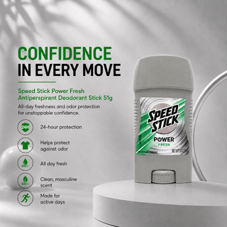 Speed Stick Power Fresh Antiperspirant Deodorant Stick 51g