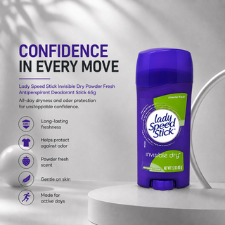 Lady Speed Stick Invisible Dry Powder Fresh Antiperspirant Deodorant Stick 65g