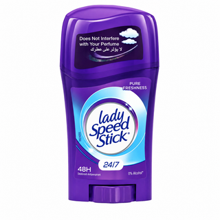 Lady Speed Stick Pure Freshness 24/7 48H 0% Alcohol Antiperspirant Deodorant Stick 45g