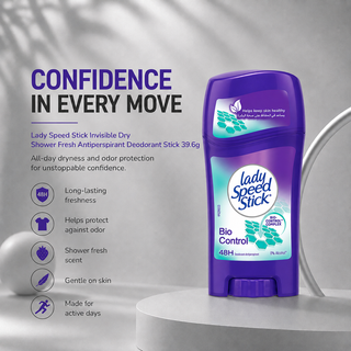 Lady Speed Stick Bio Control 48H 0% Alcohol Antiperspirant Deodorant Stick 45g