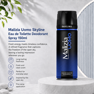 Malizia Uomo Skyline Eau de Toilette Deodorant Spray 150ml