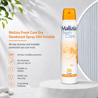 Malizia Fresh Care Dry 24H Invisible Deodorant Spray 150ml