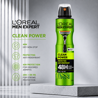 L’Oréal Men Expert Clean Power 48H Protecting Anti-Perspirant 250ml