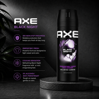 AXE Black Night 48H Irresistibly Fresh Deodorant Body 150ml