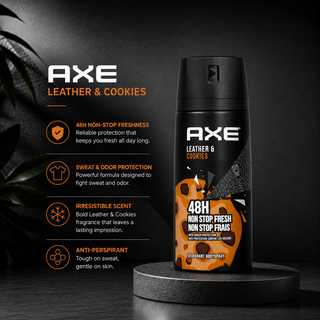 AXE Leather & Cookies 48H Non-Stop Fresh Deodorant Body 150ml