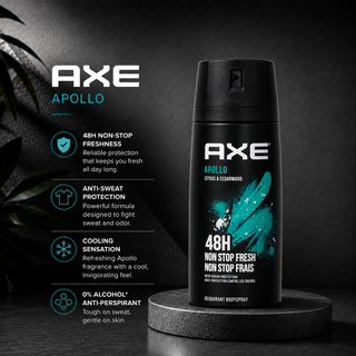 AXE Apollo Citrus & Cedarwood 48H Non-Stop Fresh Deodorant Body 150ml