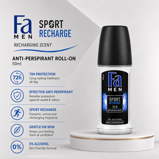 Fa Men Sport Recharge 72H Anti-Perspirant 50ml