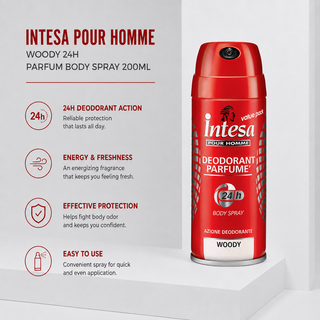 Intesa Pour Homme Woody 24H Parfum Body Spray 150ml