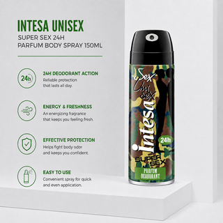 Intesa Unisex Super Sex 24H Parfum Body Spray 150ml