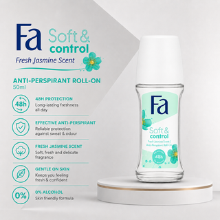 Fa Soft & Control Fresh Jasmine 48H Anti-Perspirant 50ml