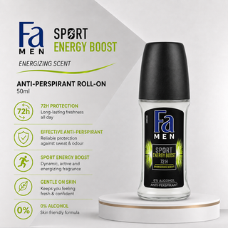 Fa Men Sport Energy Boost 72H Anti-Perspirant 50ml