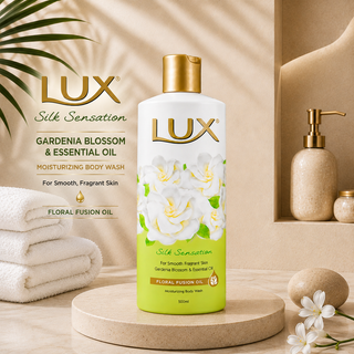 LUX Silk Sensation Gardenia Blossom & Essential Oil Moisturizing Body Wash 500ml