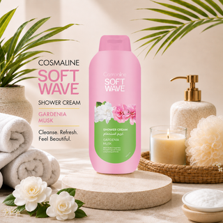 Cosmaline Soft Wave Shower Cream Gardenia Musk 650ml