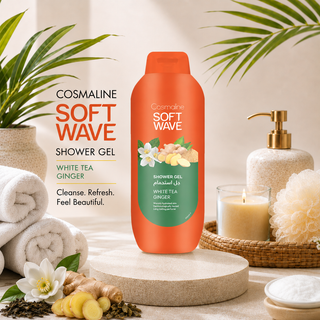 Cosmaline Soft Wave Shower Gel White Tea Ginger 650ml