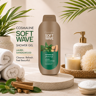 Cosmaline Soft Wave Shower Gel Laurel Sandalwood 650ml