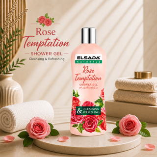 ELSADA Naturals Rose Temptation Cleansing & Refreshing Shower Gel 250ml