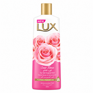 LUX Soft Rose French Rose & Almond Oil Moisturizing Body Wash 500ml