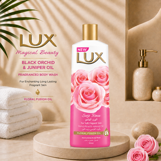 LUX Soft Rose French Rose & Almond Oil Moisturizing Body Wash 500ml