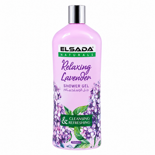 ELSADA Naturals Relaxing Lavender Cleansing & Refreshing Shower Gel 750ml