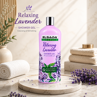 ELSADA Naturals Relaxing Lavender Cleansing & Refreshing Shower Gel 750ml