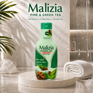 Malizia Pine & Green Tea Refreshing Antibacterial Shower Gel 1L