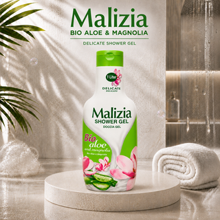 Malizia Bio Aloe & Magnolia Delicate Shower Gel 1L