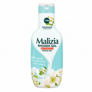Malizia White Musk Toning Antibacterial Shower Gel 1L