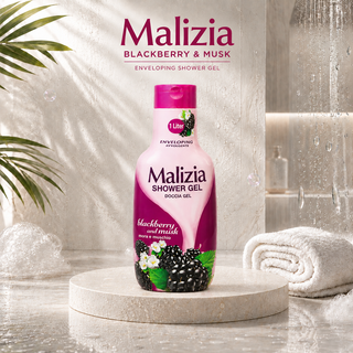 Malizia Blackberry & Musk Enveloping Shower Gel 1L