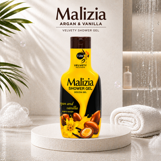 Malizia Argan & Vanilla Velvety Shower Gel 1L