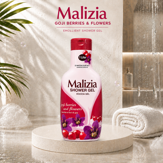 Malizia Goji Berries & Flowers Emollient Shower Gel 1L