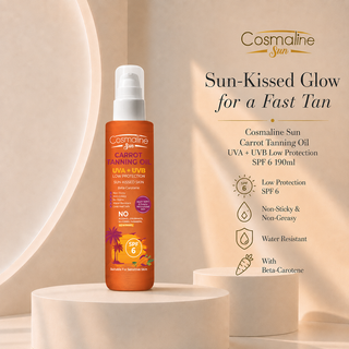 Cosmaline Sun Carrot Tanning Oil UVA + UVE Low Protection SPF6 190ml