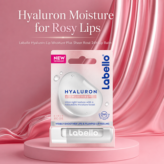 Labello Hyaluron Lip Moisture Plus sheer rosé 24h lip balm