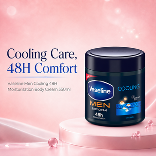 Vaseline Men Cooling 48H Moisturisation Body Cream 350ml