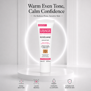 Uriage Eau Thermale Roséliane Tinted Emulsion for Redness-Prone Sensitive Skin – Natural Golden 02 15ml
