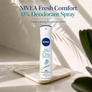 Nivea Spray Deodorant Fresh Comfort 0 % Aluminum Salts 48H 150 ml