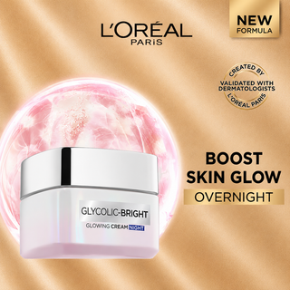 L’Oréal Paris, Glycolic-Bright Glowing Night Cream, for Dark Spots Reduction 50ml