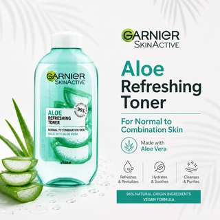 Garnier SkinActive Aloe Refreshing Toner for Normal to Combination Skin 200ml