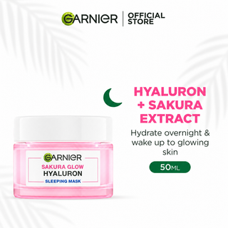 Garnier Sakura Glow Ceramide Sleeping Mask Night Cream 50ml