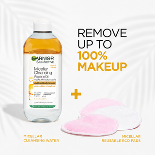 Garnier Micellar Water Oil-Infused Facial Cleanser And Waterproof Makeup Remover 400ml